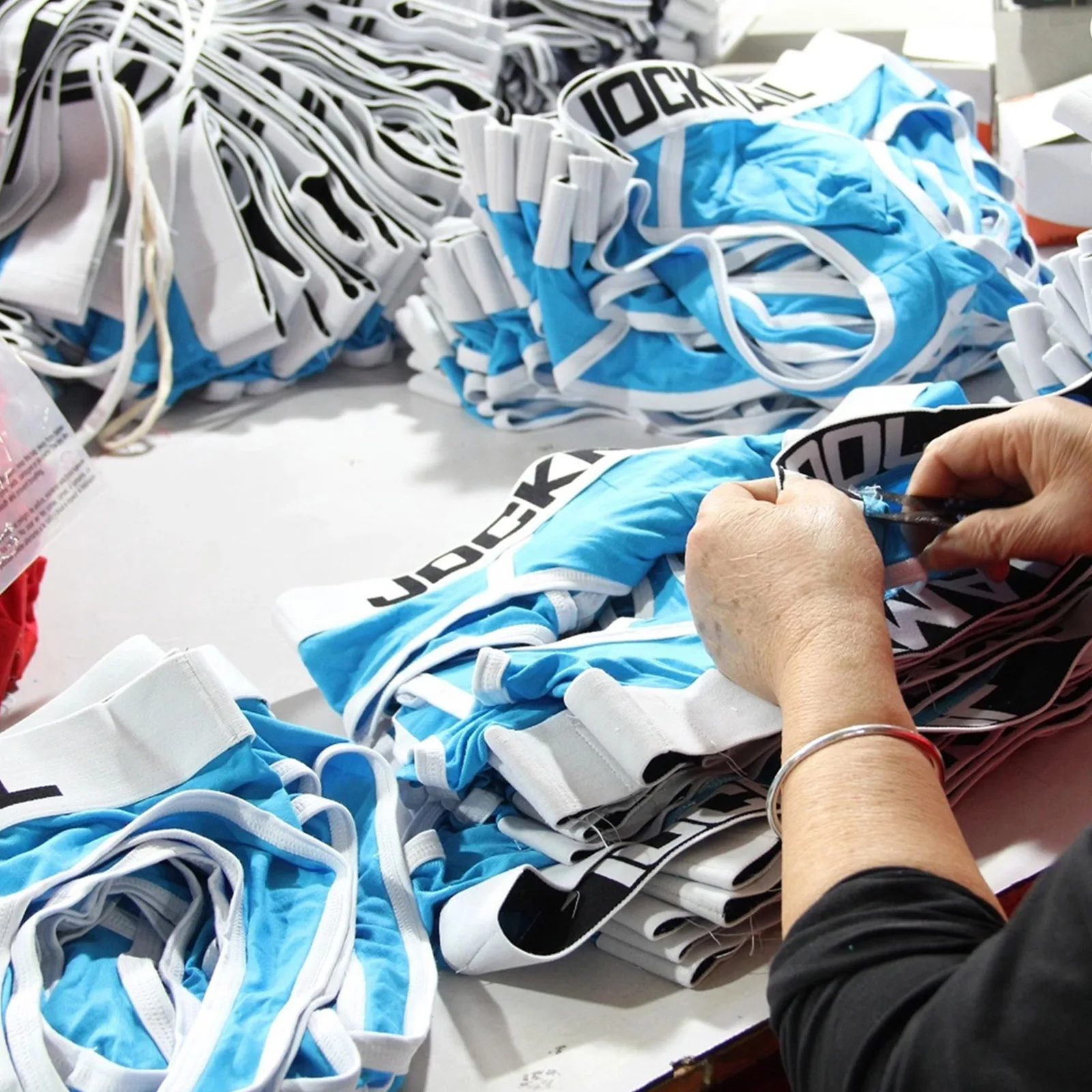 Quality inspection for custom men's underwear