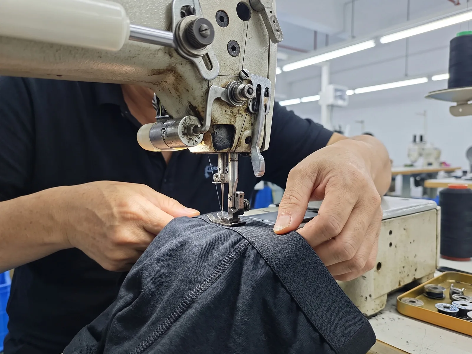 Waistband application for custom men's underwear