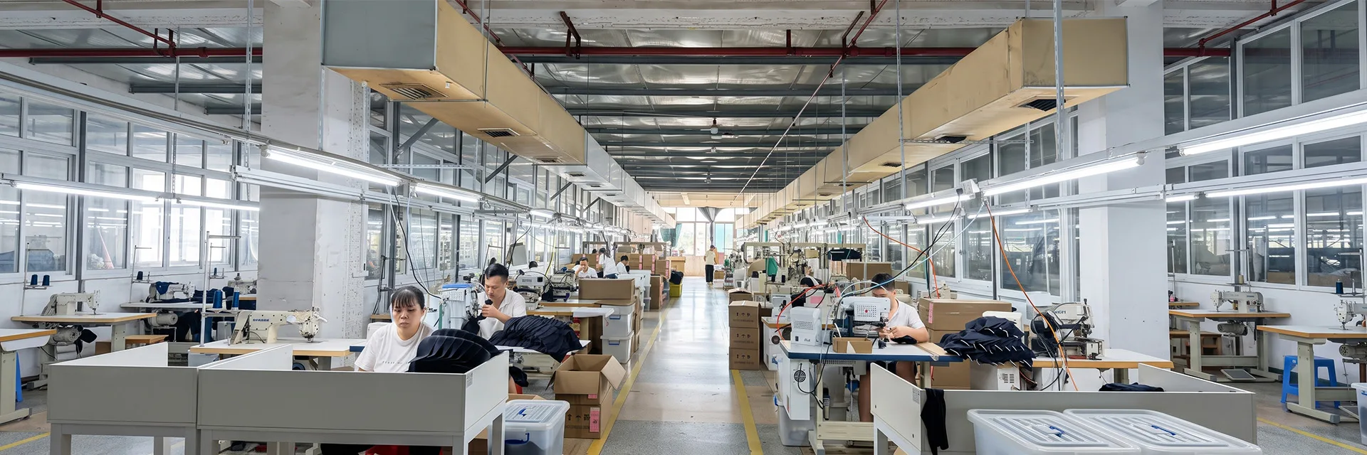 Men's underwear production workshop at MRM Intimates